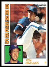 1984 Topps Nestle #149 Jon Matlack Near Mint+ 