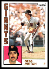 1984 Topps Nestle #205 Greg Minton Near Mint+ 