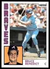 1984 Topps Nestle #255 Bruce Benedict Near Mint+ 