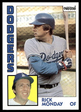 1984 Topps Nestle #274 Rick Monday Near Mint+ 