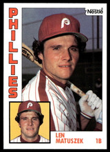 1984 Topps Nestle #275 Len Matuszek Near Mint+ 