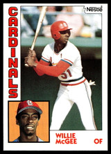 1984 Topps Nestle #310 Willie McGee Near Mint+ 