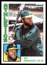 1984 Topps Nestle #354 Jeff Burroughs Near Mint+ 
