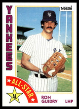 1984 Topps Nestle #406 Ron Guidry Near Mint+ 