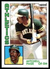 1984 Topps Nestle #414 Mitchell Page Near Mint+ 