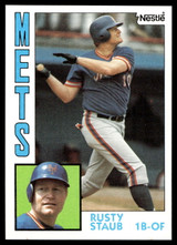 1984 Topps Nestle #430 Rusty Staub Near Mint+ 