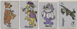 circ. 1980's (Spain) Yogi Bear & Friends Embroidered Promo Sticker  Lot of 4  #*sku37412
