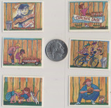 1995 Cracker Jack Prize Fun Sticker Complete Set of 6  #*sku37424