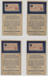 circ. 1910's-1920's E148 Cracker Jack Riddles and Puzzle Cards  Lot of 4 different  #*sku37440