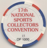 1996 Chip #15 of 1000 17th National Sports Collectors Convention Anaheim, CA  #*sku37486