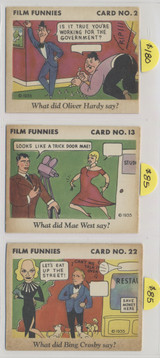 1935 Gum Inc. R48-2 Film Funnies Lot of 3/24  #*sku37527