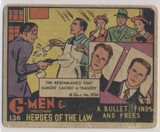 1936 R60 G-MEN & HEROES #136 A BULLET FINDS AND FREES  #*sku37539