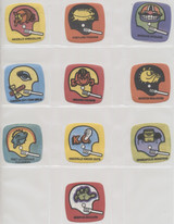 circ. 1960's Gag Inc. Football Themed Iron-On Patches Lot of 10 Different  #*sku37554