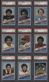 1976 Wonder Bread Football Complete PSA Graded Set (16) PSA 10 & (8) PSA 9