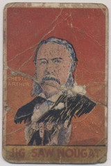 1933 R115 Jig Saw Nougat Presidents #21 Chester Arthur  #*sku37605