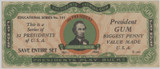 1937 Diets Gum Inc. R118 Presidents Play Bucks Note $500 Abraham Lincoln    #*sku37609