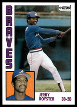 1984 Topps Nestle #572 Jerry Royster Near Mint+ 