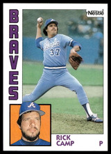 1984 Topps Nestle #597 Rick Camp Near Mint+ 
