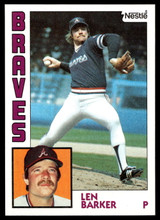 1984 Topps Nestle #614 Len Barker Near Mint+ 