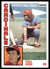 1984 Topps Nestle #649 Tom Herr Near Mint+ 