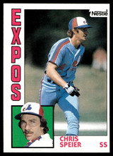 1984 Topps Nestle #678 Chris Speier Near Mint+ 