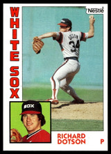 1984 Topps Nestle #759 Richard Dotson Near Mint+ 