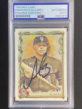 2023 Allen Ginter #123 Francisco Alvarez Mets PSA Authenticated Signed RC