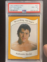 1983 Wrestling All Stars #27 Antonio Inoki PSA 8 NM-Mint