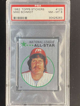 1982 Topps Stickers #123 Mike Schmidt Phillies PSA 8 NM-Mint