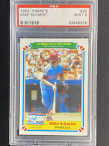 1983 Drake's #25 Mike Schmidt Phillies PSA 9 Mint