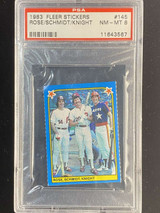 1983 Fleer Stickers #145 Mike Schmidt Phillies PSA 8 NM-Mint