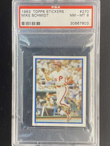 1983 Topps Stickers #270 Mike Schmidt Phillies PSA 8 NM-Mint