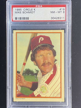 1985 Circle K #19 Mike Schmidt Phillies PSA 8 NM-Mint