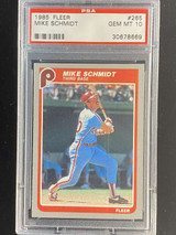1985 Fleer #265 Mike Schmidt Phillies PSA 10 Gem Mint