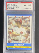 1987 Fleer Record Setters #35 Mike Schmidt Phillies PSA 8 NM-Mint