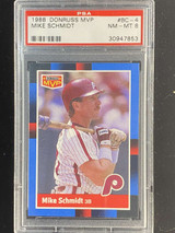 1988 Donruss MVP #BC-4 Mike Schmidt Phillies PSA 8 NM-Mint ID: 525097