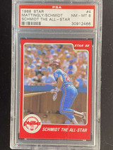 1988 Star #4 Mike Schmidt Phillies PSA 8 NM-Mint Schmidt the All-Star