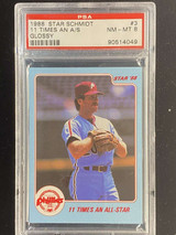 1988 Star #3 Mike Schmidt Phillies PSA 8 NM-Mint 11 Times an All-Star Glossy