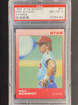 1988 Star #37 Mike Schmidt Phillies PSA 8 NM-Mint Awards