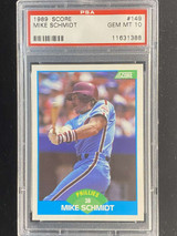 1989 Score #149 Mike Schmidt Phillies PSA 10 Gem Mint