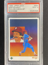 1989 Upper Deck #684 PSA 9 Mint Phillies Checklist