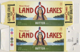 2017 Land O Lakes Butter Empty Pkg. with Indian Maiden in Logo  #*sku37380