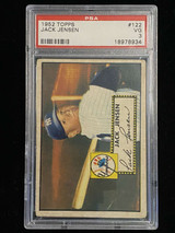 1952 Topps #122 Jack Jensen Yankees PSA 3 VG