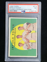 1959 Topps #519 Pete Runnels Red Sox PSA 7 Near Mint Infield Power All Star
