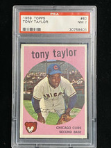 1959 Topps #62 Tony Taylor Cubs PSA 7 Near Mint