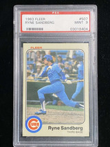 1983 Fleer #507 Ryne Sandberg Cubs PSA 9 Mint RC