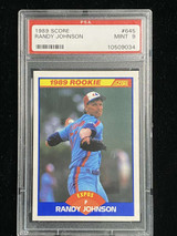 1989 Score #645 Randy Johnson Expos PSA 9 Mint RC ID: 525470