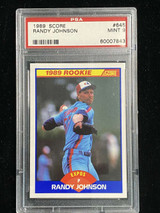 1989 Score #645 Randy Johnson Expos PSA 9 Mint RC ID: 525471
