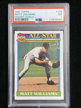 1991 Topps Desert Shield #399 Matt Williams Giants PSA 7 Near Mint