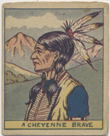 circ. 1930's Series of 48 Indians and West  #345 A Cheyenne Brave  #*sku37708